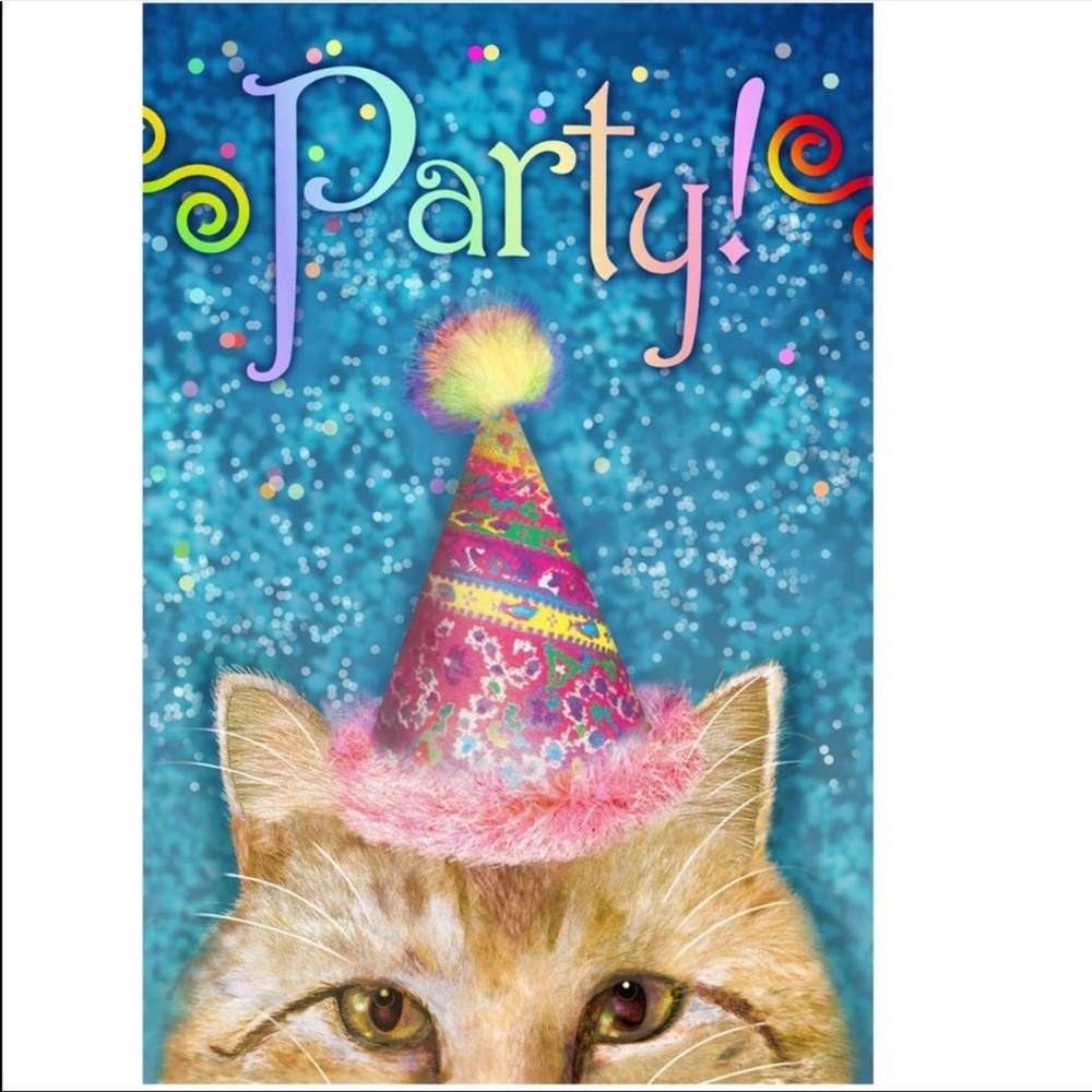 “Party Cat” Garden Flag